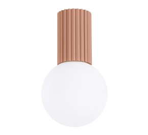 Lampa łazienkowa IP44 aluminium ryflowane HALO mocca