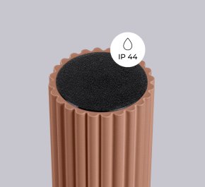Lampa łazienkowa IP44 aluminium ryflowane HALO mocca