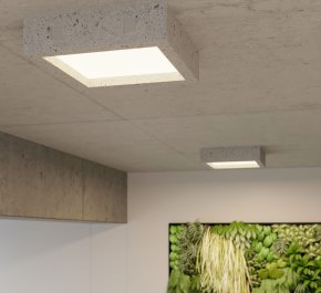 LAMPA z betonu plafon sufitowy ledowy RIZA (SL.0995)