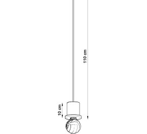 Industrialna lampa z betonu wisząca BONO (SL.0283)