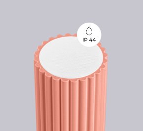 Lampa łazienkowa IP44 aluminium ryflowane HALO brzoskwiniowy róż