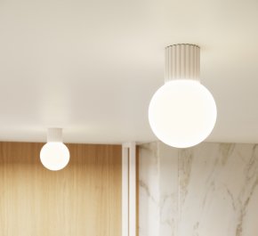 Lampa łazienkowa IP44 aluminium ryflowane HALO kaszmir