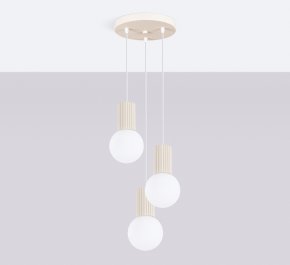 Lampa wisząca kaszmirowa potrójna HALO