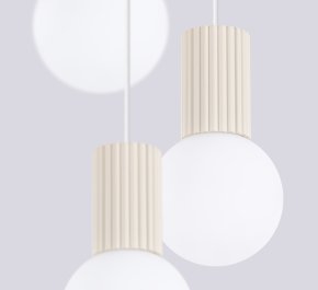 Lampa wisząca kaszmirowa potrójna HALO