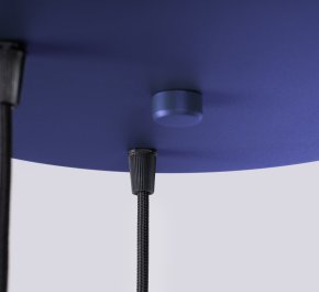 Niebieska lampa wisząca potrójna HALO ultramamryna