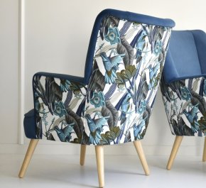 Mały fotel uszak ZOE