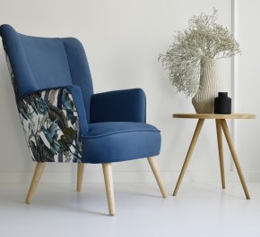 Mały fotel uszak ZOE