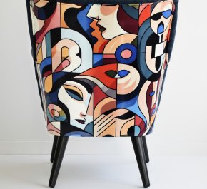 Mały fotel uszak DUARTE