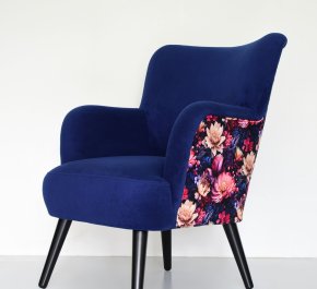 Mały fotel uszak DUARTE