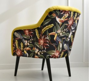 Mały fotel do salonu nowoczesny VALERI