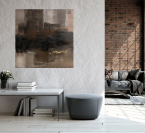 Nowoczesny obraz do salonu ręcznie malowany DARK EMOTIONS