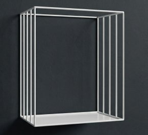 Półka na ścianę czarna ozdobna ITTE