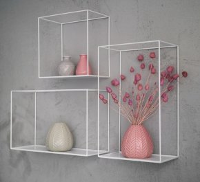 Półki ścienne minimalistyczne zestaw 3 szt.