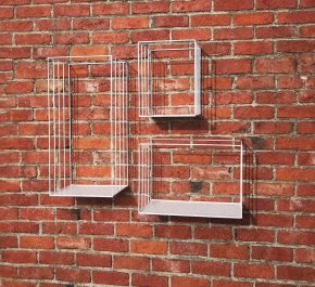 Półki ścienne loftowe zestaw 3 szt.