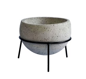 CACTUS kwietnik stojący i doniczka betonowa mała