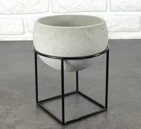 WHIPE kwietnik stojący i doniczka betonowa mała