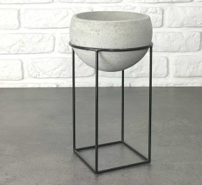 WHIPE kwietnik stojący i doniczka betonowa mała
