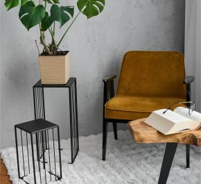 Stojak na kwiatka metalowy VISA