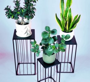 Stojak na kwiatka metalowy VISA