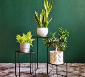 Stojaki na kwiaty metalowe zestaw LORT