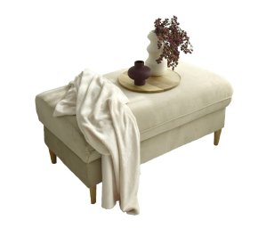 Duża pufa ze schowkiem tapicerowana VERA