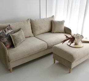 Kanapa z pufą VERA, kanapa z funkcją spania