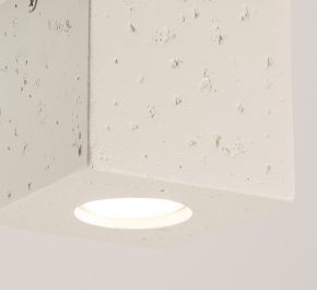 Lampa sufitowa plafon sufitowy beton QUAD beżowy