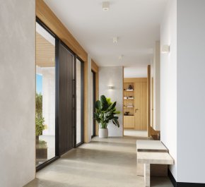 Lampa sufitowa plafon sufitowy beton QUAD beżowy