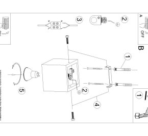 Lampa sufitowa plafon sufitowy beton QUAD beżowy