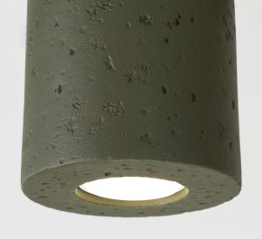 Lampa sufitowa plafon sufitowy beton ORBIS zielona oliwka