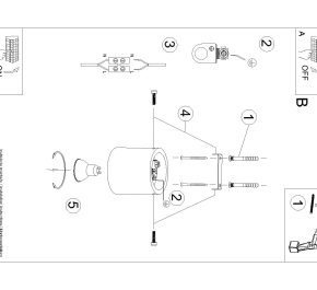Lampa sufitowa plafon sufitowy beton ORBIS zielona oliwka