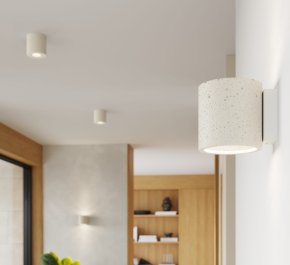 Lampa sufitowa plafon sufitowy beton ORBIS beżowy