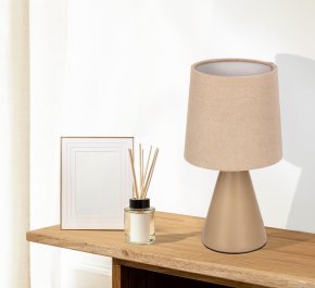 Lampka nocna brązowa ceramiczna 1xE14 40W SATTI