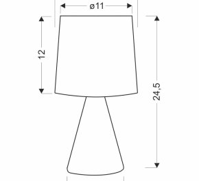 Lampka nocna brązowa ceramiczna 1xE14 40W SATTI