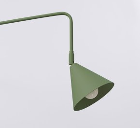Kinkiet ścienny regulowany z włącznikiem zielona oliwka 1xE14 NOX