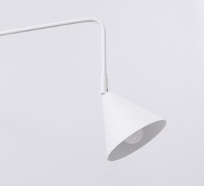 Biały kinkiet ścienny regulowany z włącznikiem 1xE14 NOX