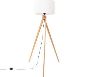 Lampa podłogowa na trójnogu biała 1xE27 NATT