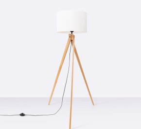 Lampa podłogowa na trójnogu biała 1xE27 NATT