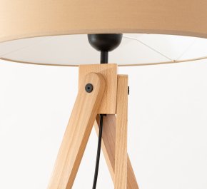 Lampa podłogowa na trójnogu beżowa 1xE27 NATT taupe