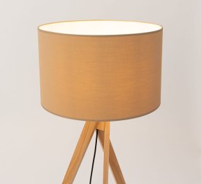 Lampa podłogowa na trójnogu beżowa 1xE27 NATT taupe