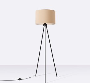 Lampa podłogowa na trójnogu beżowa 1xE27 NEVIA taupe