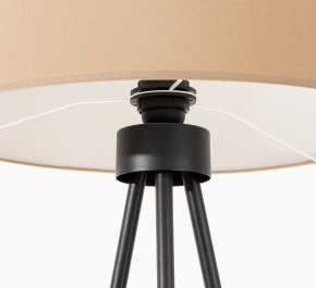 Lampa podłogowa na trójnogu beżowa 1xE27 NEVIA taupe