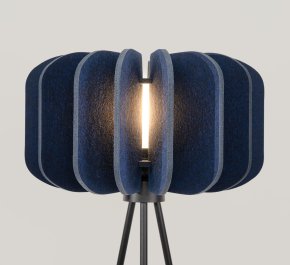 Lampa stojąca podłogowa trójnóg MULA 45 granatowa