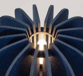 Lampa stojąca podłogowa trójnóg MULA 45 granatowa