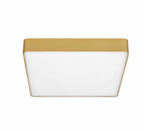 Złoty plafon łazienkowy ledowy IP44 35x35 12W 4000K QUATTRO LED