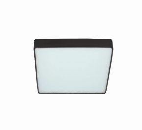 Czarny plafon łazienkowy ledowy IP44 35x35 12W 4000K QUATTRO LED