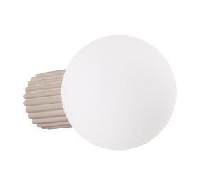 Kinkiet ścienny kaszmirowy IP44 aluminium ryflowane HALO taupe