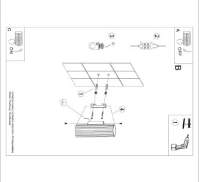 Biały kinkiet nowoczesny tuba ryflowana Karbon 20