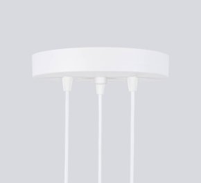 Potrójna lampa wisząca biała tuby sufitowe ryflowane KARBON 3P