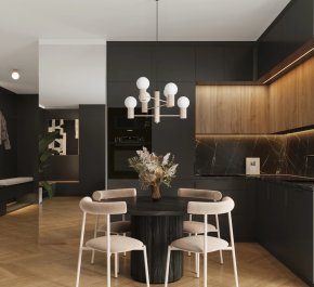 Długi żyrandol nowoczesny kaszmirowy klosze białe kule HALO TAUPE